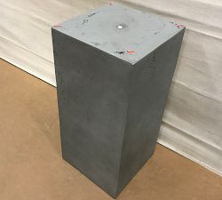 Open Box: Mission Square Tall Planter (15"D x 32"H) - Grey