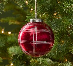Red Cut Glass Ornament