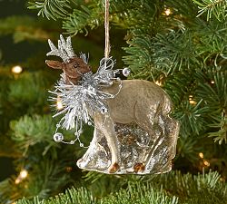 Winter Chalet Reindeer Ornament