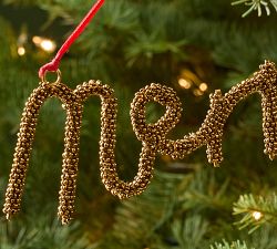 Beaded Merry Ornament