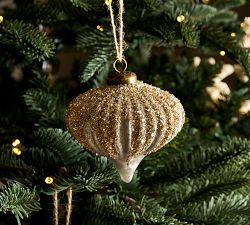 German Glitter Drop Ornament
