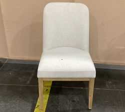 Open Box: Layton Upholstered Grand Dining Chair - Performance Boucle Oatmeal, Seadrift