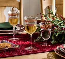 Gold Rim Goblets - Set of 4