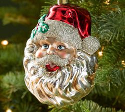 Vintage Heirloom Santa Ornament