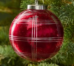 Red Cut Glass Ornament