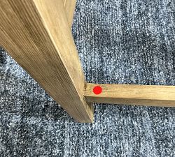 Open Box: Jake Armless Upholstered Counter Stool (26.5"H) - Performance Boucle Oatmeal, Seadrift Legs
