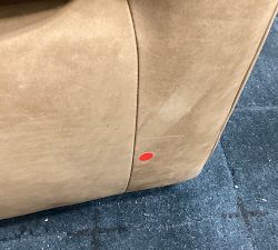Open Box: Remmy Leather Swivel Armchair (39"W) - Nubuck Camel