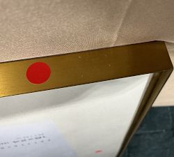 Open Box: Stowe Modern Metal Frame (24"W x 30"H, 18"W x 24"H Opening) - Cream Mat, Brass Frame
