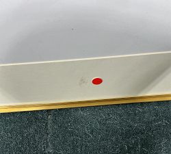 Open Box: Stowe Modern Metal Frame (24"W x 30"H, 18"W x 24"H Opening) - Cream Mat, Brass Frame