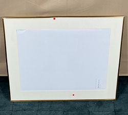 Open Box: Stowe Modern Metal Frame (24"W x 30"H, 18"W x 24"H Opening) - Cream Mat, Brass Frame