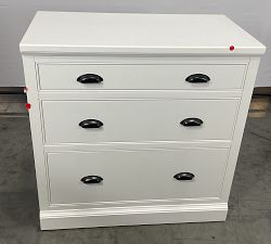 Open Box: Aubrey 3-Drawer Storage Cabinet (36") - Dutch White