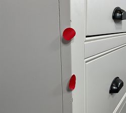 Open Box: Aubrey 3-Drawer Storage Cabinet (36") - Dutch White