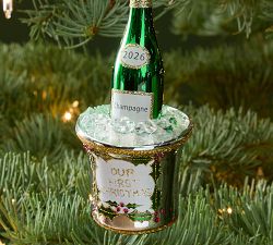 2026 Our First Christmas Champagne Ornament