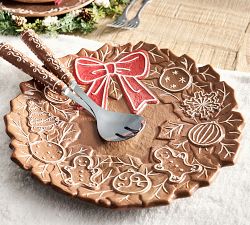 Gingerbread Stoneware Serveware Collection