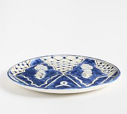 Open Box: Lorraine Ceramic Tray (20"Diam) - Blue