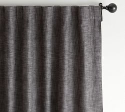 Open Box: Seaton Textured Cotton Blackout Curtain (50"W x 84"L) - Charcoal