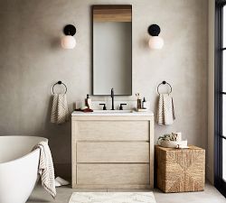Reagan Milk Globe Sconce (12")