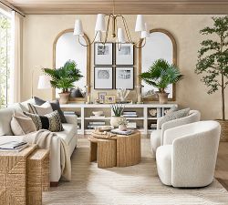 Malibu Round Woven Nesting Coffee Tables (20"-25")