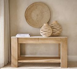 Travertine Console Table (54")