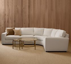Pearce Square Arm 3-Piece Curved Wedge Sectional (127")
