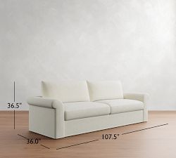 Westwood Roll Arm Slipcovered Sofa (71"&ndash;131")