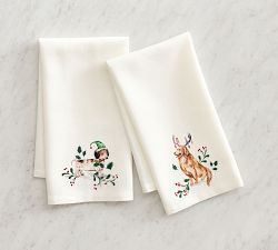 Christmas Dog Hand Towels - Set of 2