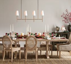 Harrison Leather Wrapped Linear Chandelier (46")