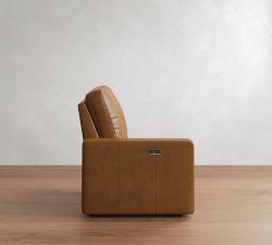 Build Your Own PB Comfort Modern Square Arm Leather Reclining Sectional
