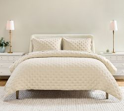 Cotton Cross Stitch Quilted Sham