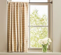 Blaine Check Café Curtain