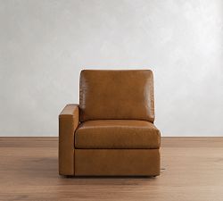 Build Your Own PB Comfort Modern Square Arm Leather Reclining Sectional
