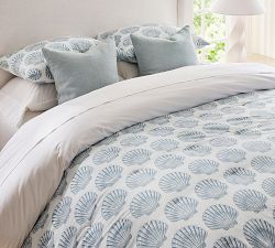 Shell Motif Percale Comforter