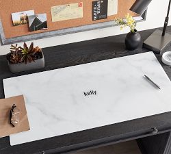 White Marble Desk Blotter