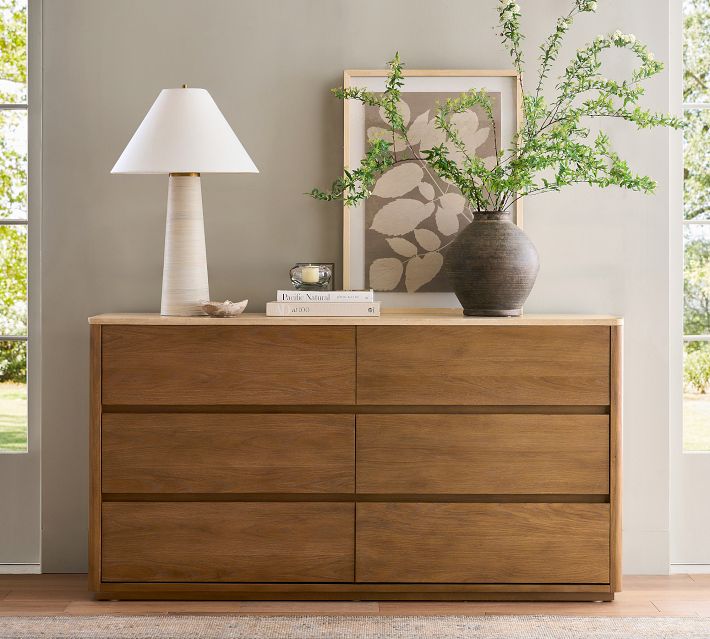 pottery barn brown dresser Kona 6-Drawer (62