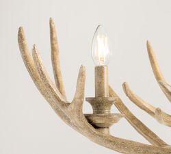Faux Antler Linear Chandelier (52")