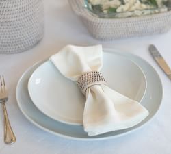 Tava Handwoven Rattan Napkin Rings - Set of 6