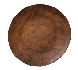 Vintage Handcrafted Acacia Wood Charger Plate