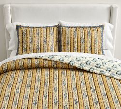 Quinn Striped Floral Quilted Sham