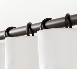 Slim Quiet-Glide Curtain Rings - Set of 10
