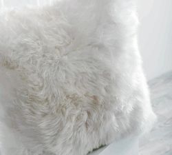 Liya Longwool Sheepskin Pillow
