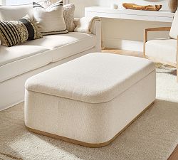 Lawton Upholstered Storage Ottoman (52")