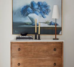 Harrison Leather Wrapped Table Lamp (17")