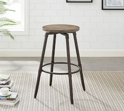 Lexa Reclaimed Wood Swivel Bar &amp; Counter Stools