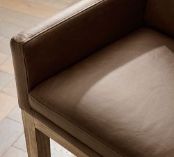Jake Leather Bar &amp; Counter Stools