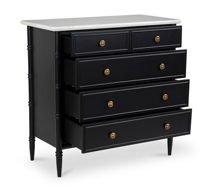 Adrien Marble 5-Drawer Dresser (40