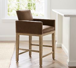 Jake Leather Bar &amp; Counter Stools