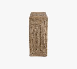 Noah Rectangular Woven Side Table (10")