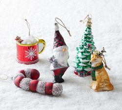Mercury Glass Gnome Ornaments