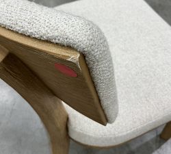 Open Box: Jasmine Upholstered Dining Chair - Performance Boucle Oatmeal, Seadrift