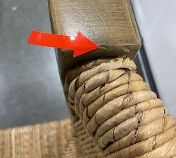 Open Box: Malibu Woven Dining Chair - Honey